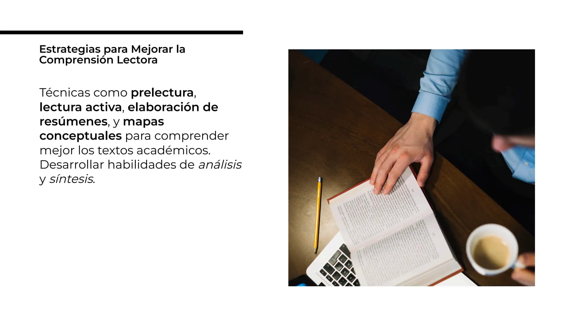 Estrategias para Mejorar la
Comprensión Lectora y
Auditiva en Entornos
Académicos Entender la importancia de la
comprensión lectora y auditi