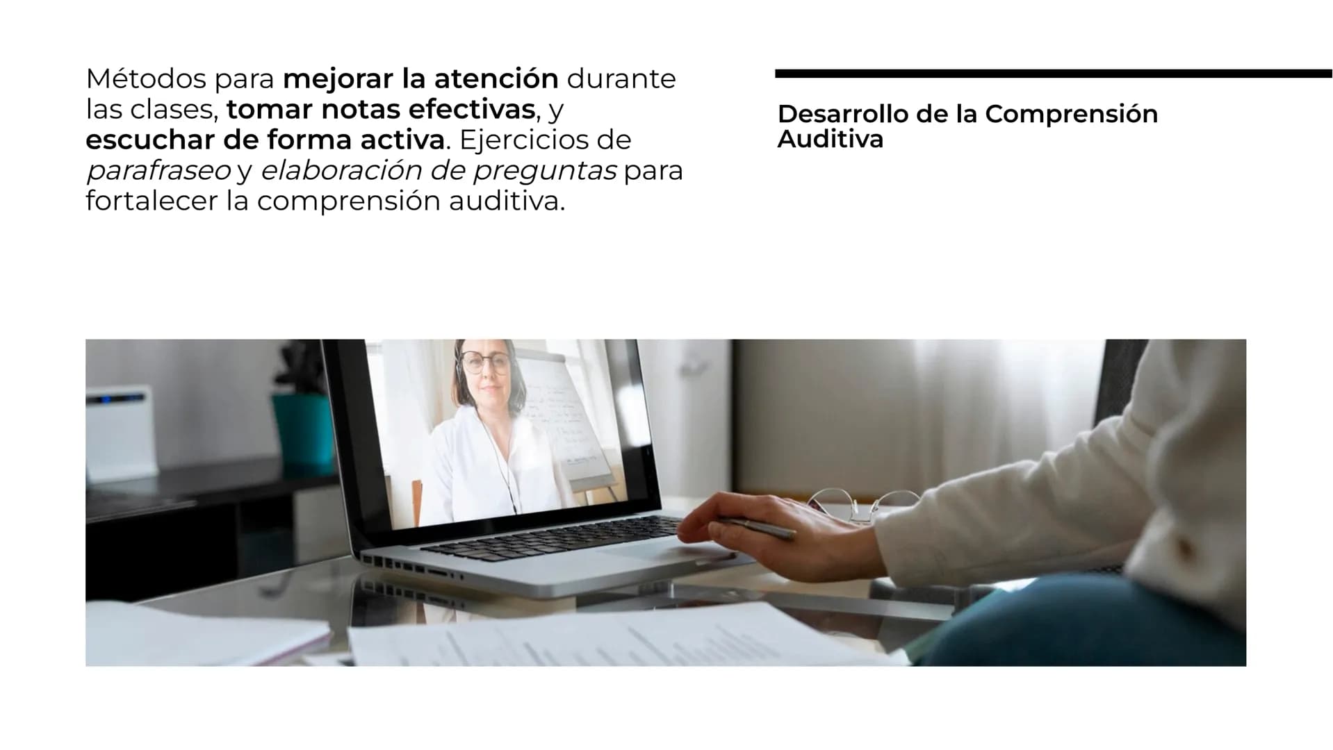 Estrategias para Mejorar la
Comprensión Lectora y
Auditiva en Entornos
Académicos Entender la importancia de la
comprensión lectora y auditi