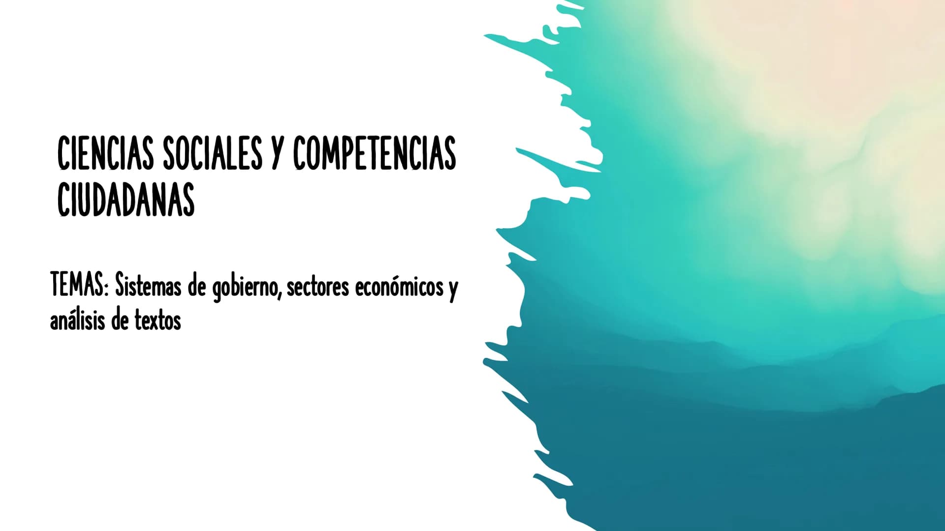 CIENCIAS SOCIALES Y COMPETENCIAS
CIUDADANAS
TEMAS: Sistemas de gobierno, sectores económicos y
análisis de textos ¿Qué son!
• Un sistema eco