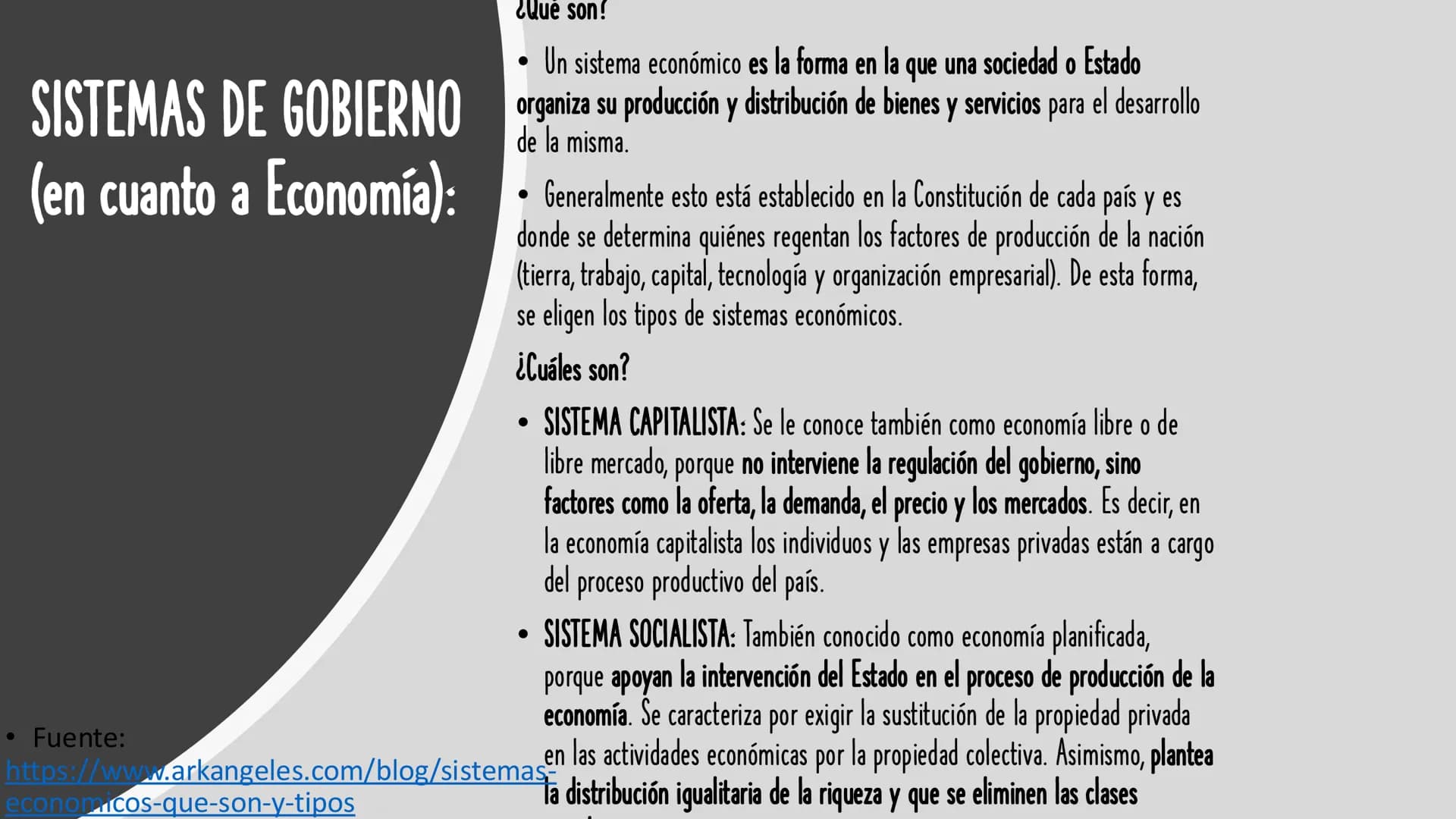 CIENCIAS SOCIALES Y COMPETENCIAS
CIUDADANAS
TEMAS: Sistemas de gobierno, sectores económicos y
análisis de textos ¿Qué son!
• Un sistema eco