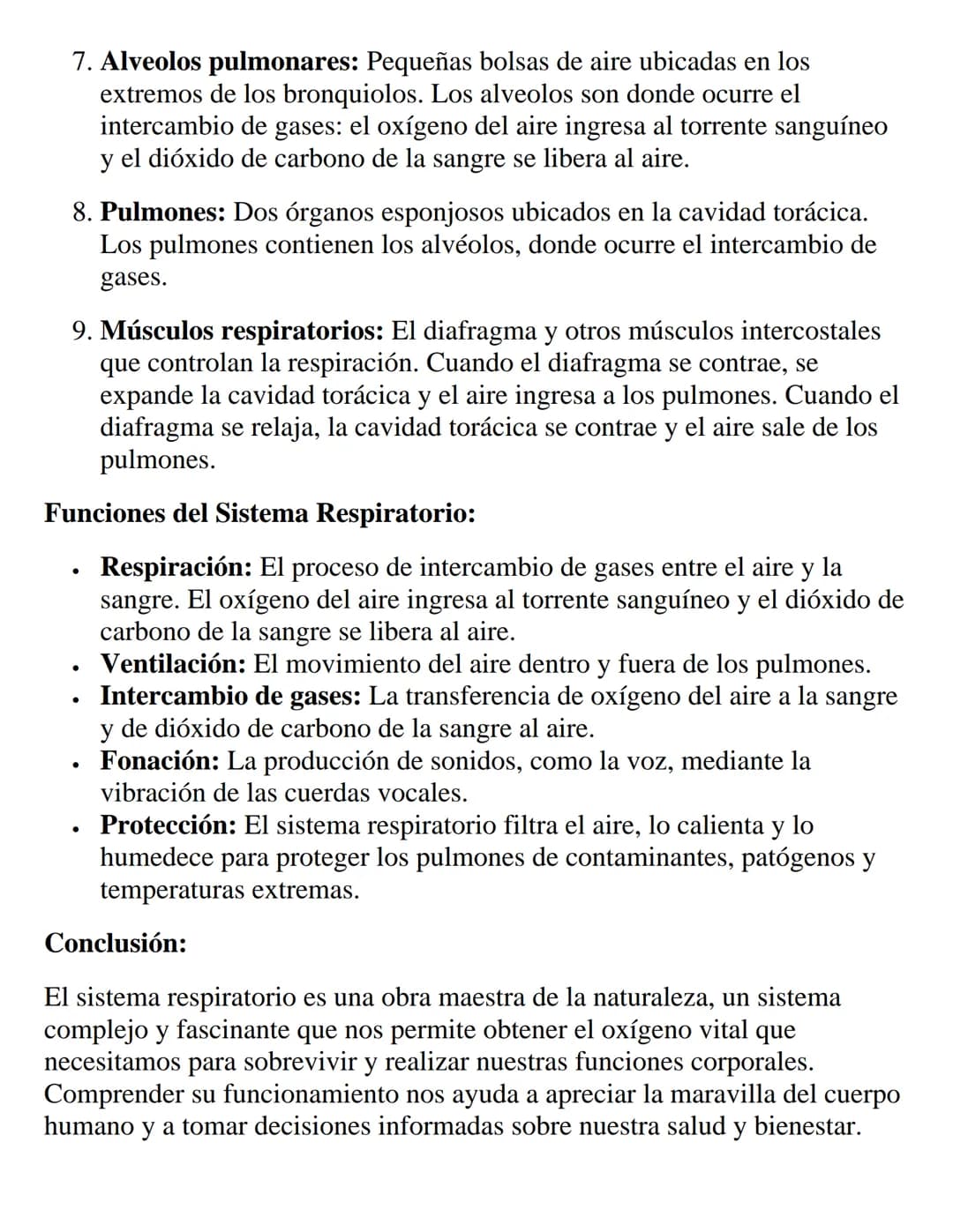 Sistema Respiratorio: La Danza del Aire y la
Vida
El sistema respiratorio se erige como un protagonista fundamental en la
orquesta de la vid