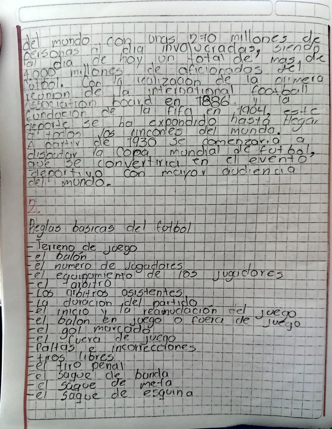 Solución

La historia del futbol.
partir de 1869, año de fundacion
considera
de la asociación inglesa de futbol
aung en sus origenes, al igu