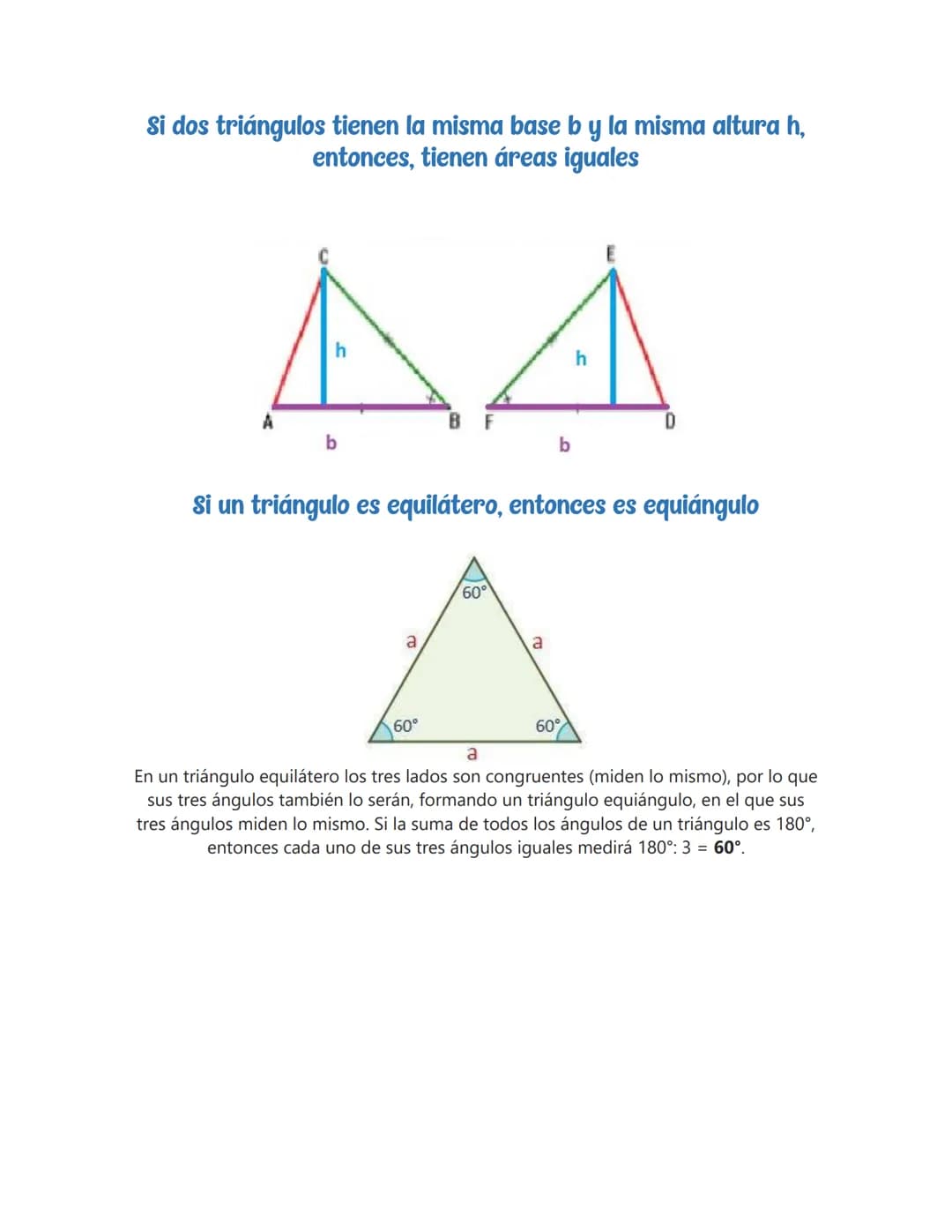 Si dos lados de un triángulo son congruentes, entonces, los
ángulos opuestos a estos lados son congruentes.
1.
Si dos lados de un triángulo 