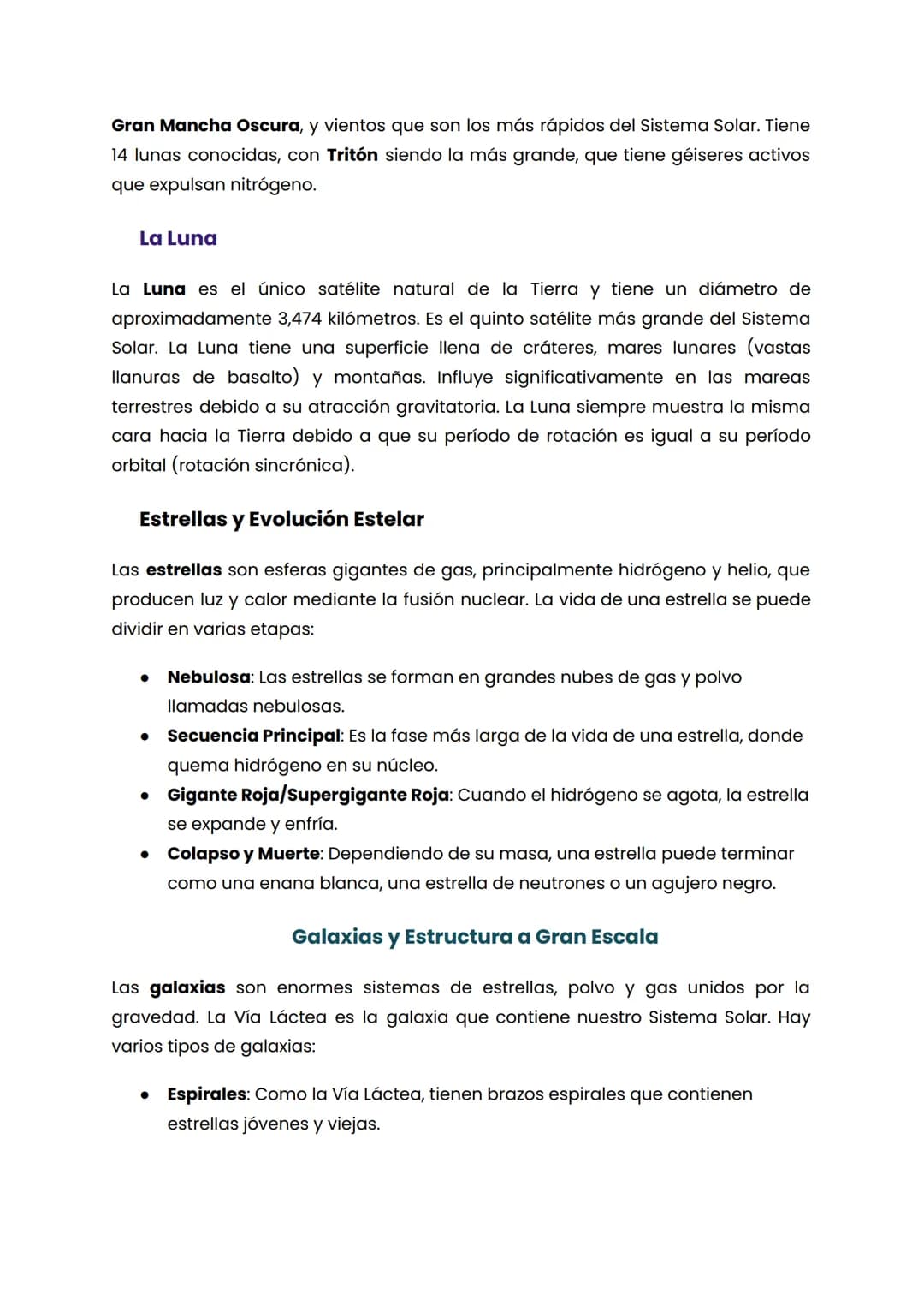 Introducción a la Astronomía
El Sistema Solar
Estructura del Universo
El Sistema Solar está compuesto por el Sol y todos los cuerpos que orb