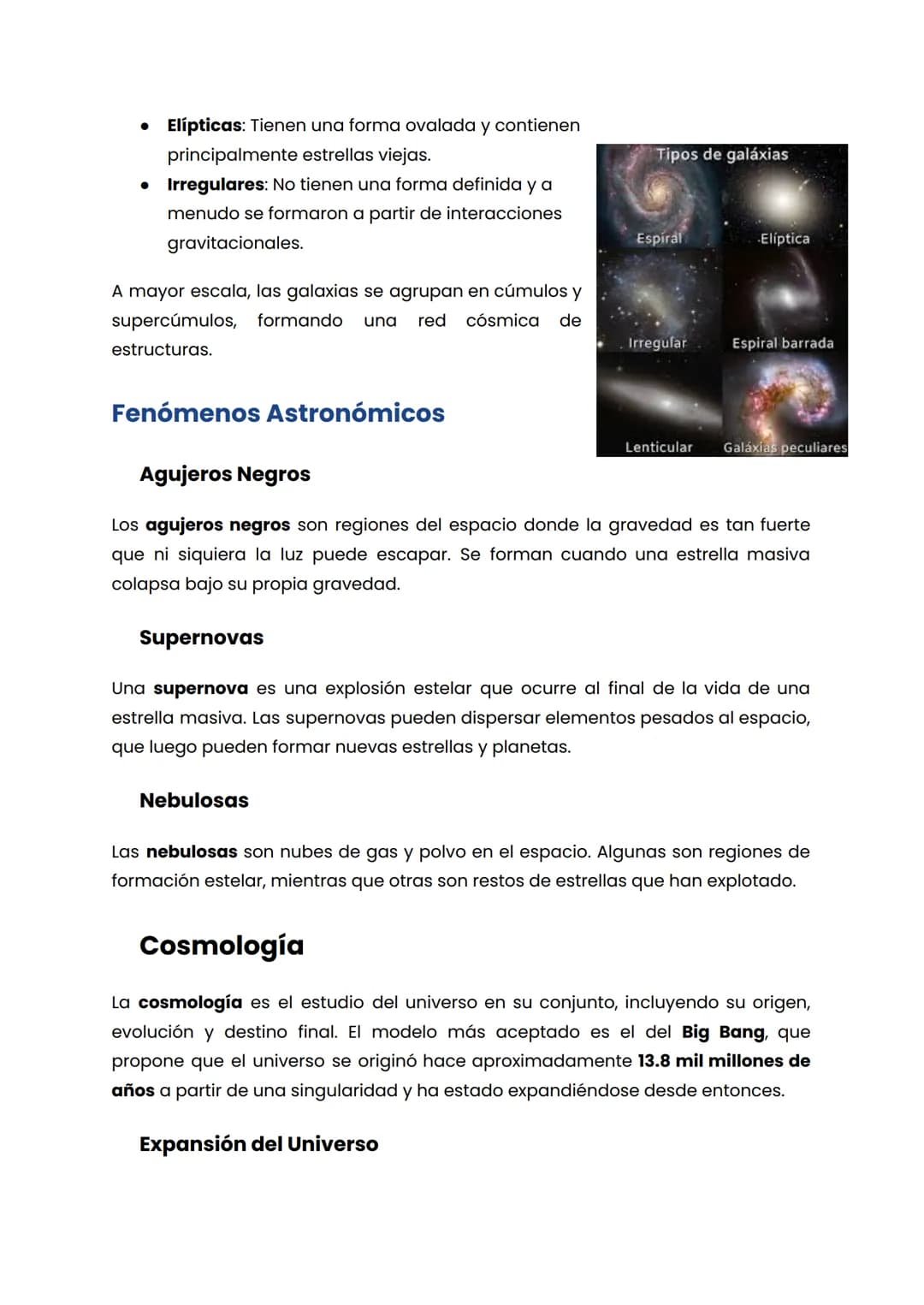 Introducción a la Astronomía
El Sistema Solar
Estructura del Universo
El Sistema Solar está compuesto por el Sol y todos los cuerpos que orb