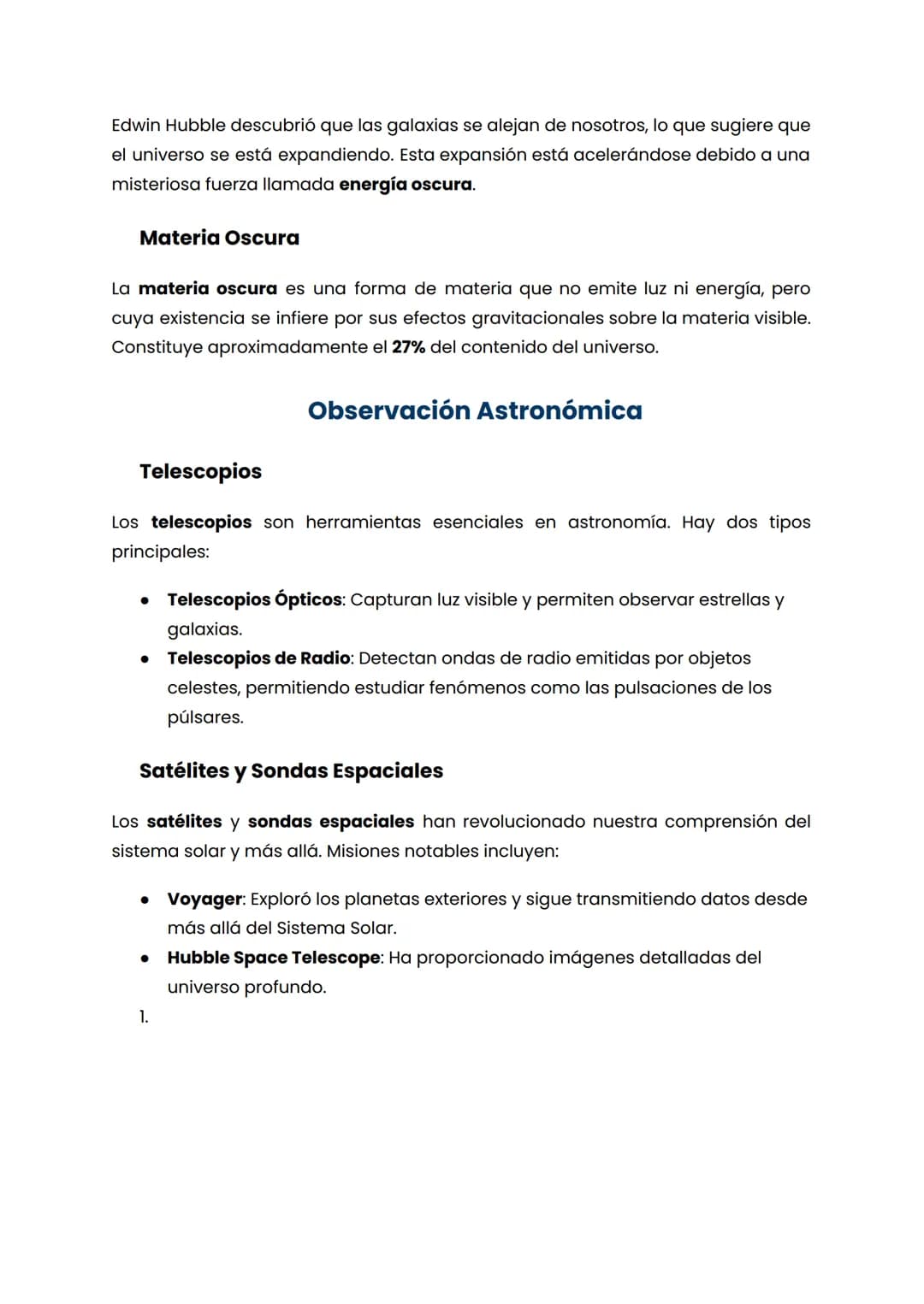Introducción a la Astronomía
El Sistema Solar
Estructura del Universo
El Sistema Solar está compuesto por el Sol y todos los cuerpos que orb