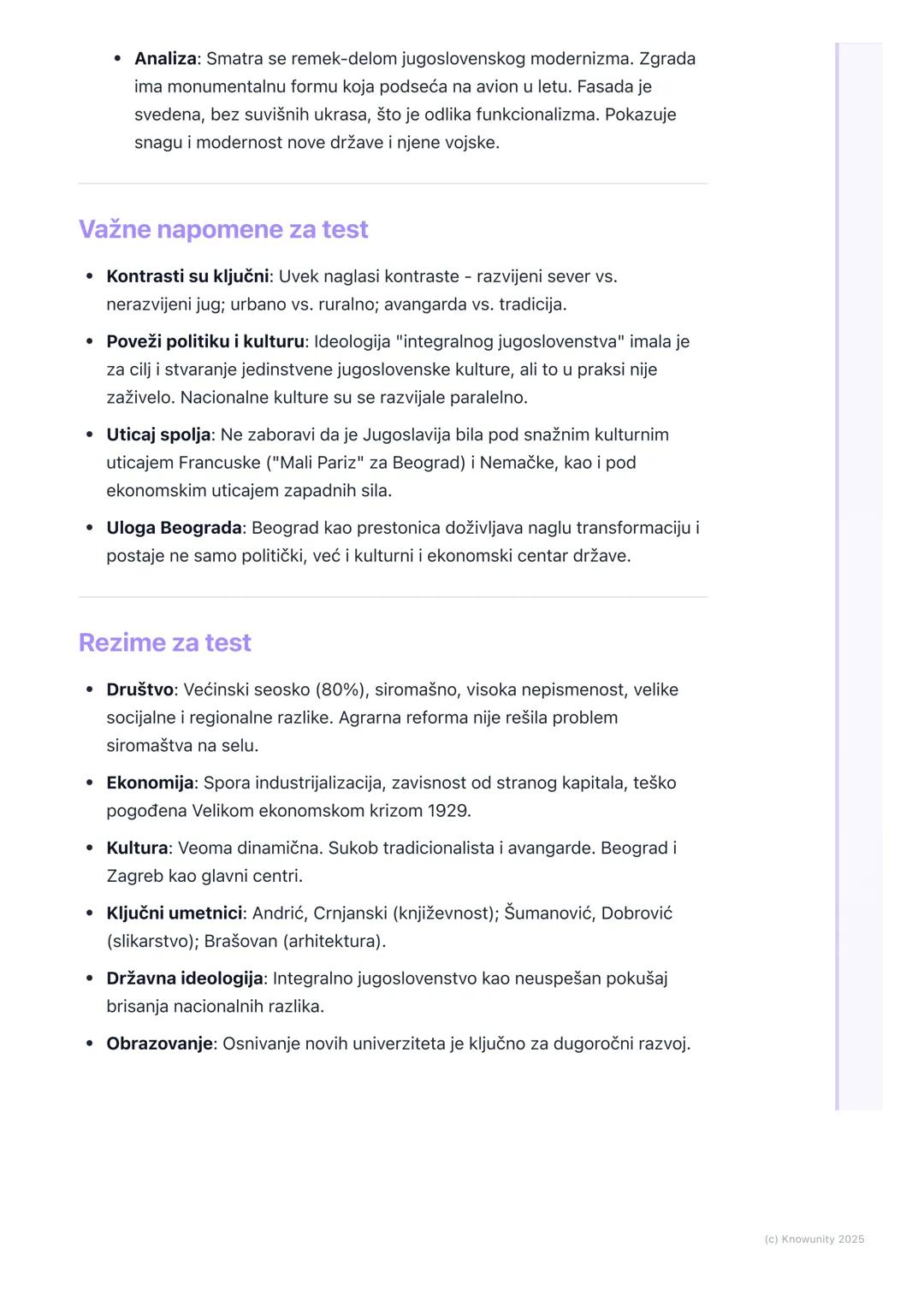 # Društvo i kultura u
međuratnom periodu

Uvodni pregled

Kraljevina SHS/Jugoslavija je bila država velikih kontrasta. Nastala je na
ruševin