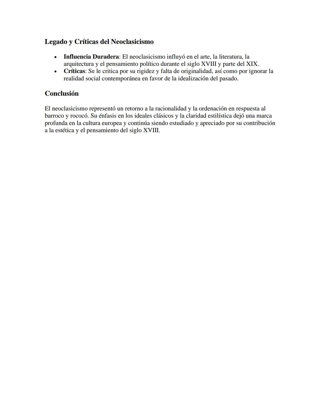 EL NEOCLASICISMO
Introducción al Neoclasicismo
El neoclasicismo fue un movimiento artístico, literario y cultural que se desarrolló
principa