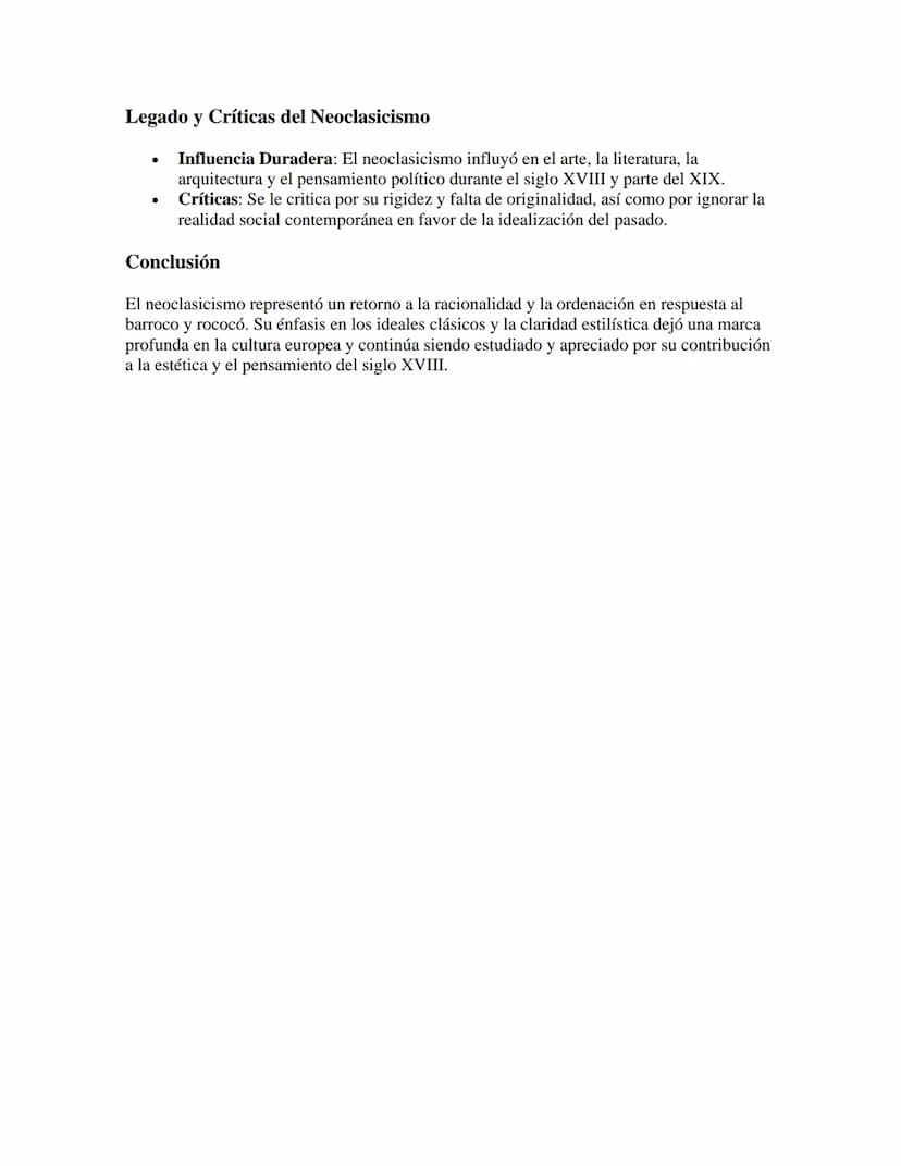 EL NEOCLASICISMO
Introducción al Neoclasicismo
El neoclasicismo fue un movimiento artístico, literario y cultural que se desarrolló
principa