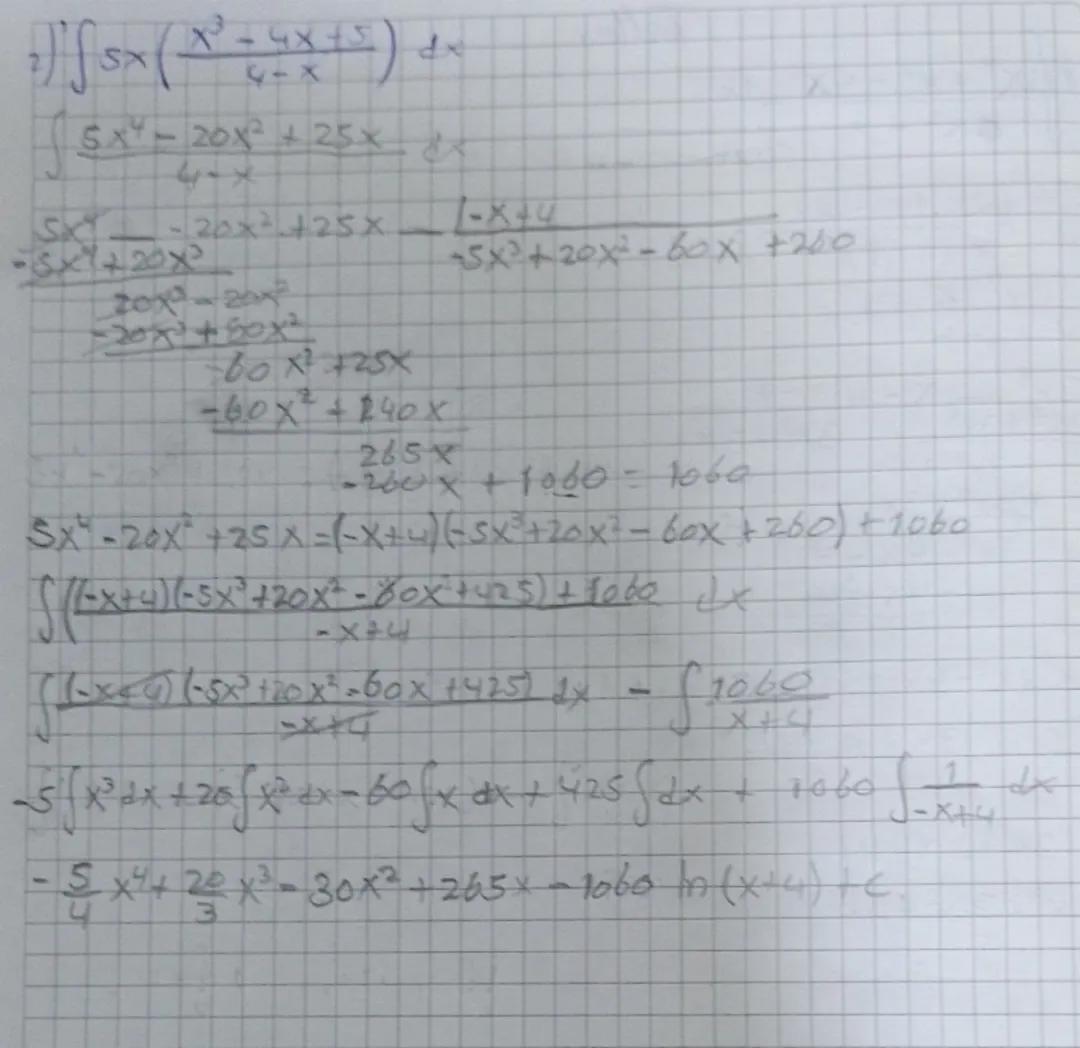 Integrales por fracciones parciales 