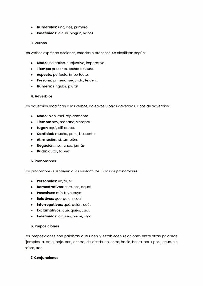 Gramática: Clases de palabras y Concordancia
Introducción
La gramática es el conjunto de reglas que rige el uso de un idioma. Dentro de la
g