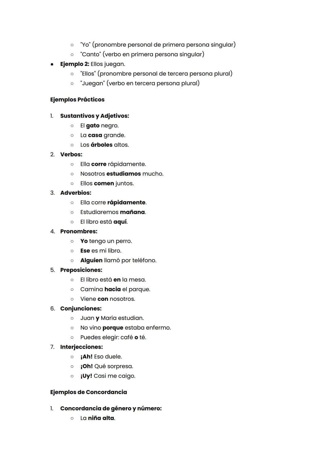 Gramática: Clases de palabras y Concordancia
Introducción
La gramática es el conjunto de reglas que rige el uso de un idioma. Dentro de la
g