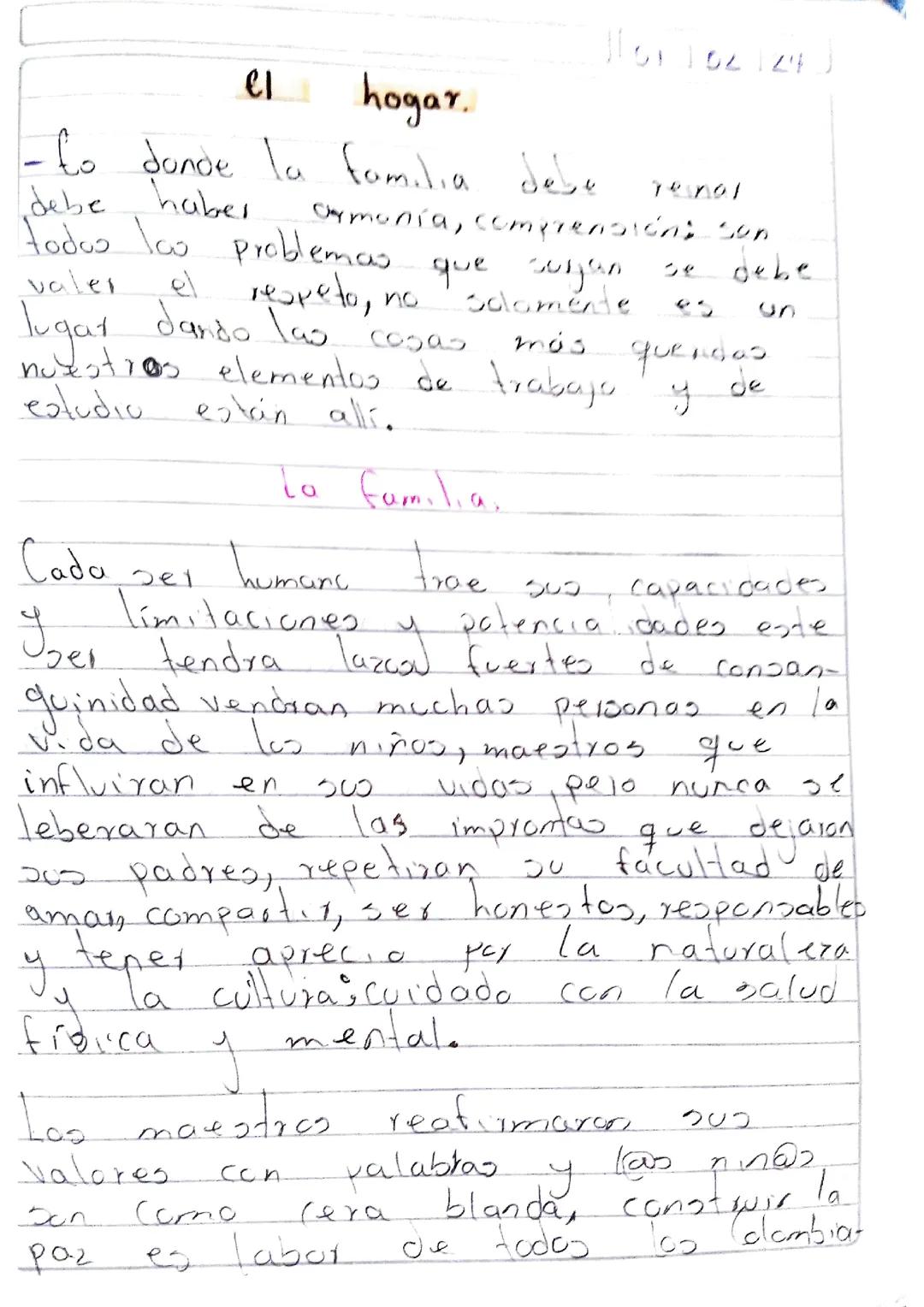 El hogar y la familia