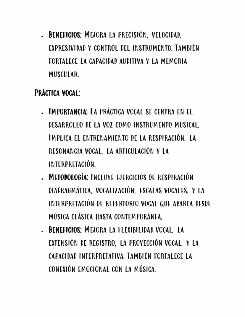 FUNDAMENTOS DE TEORÍA
MUSICAL BÁSICA
LA PRÁCTICA INSTRUMENTAL Y VOCAL ES FUNDAMENTAL PARA
EL DESARROLLO DE HABILIDADES MUSICALES TANTO EN MÚ