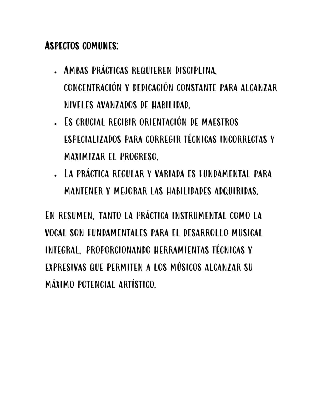 FUNDAMENTOS DE TEORÍA
MUSICAL BÁSICA
LA PRÁCTICA INSTRUMENTAL Y VOCAL ES FUNDAMENTAL PARA
EL DESARROLLO DE HABILIDADES MUSICALES TANTO EN MÚ