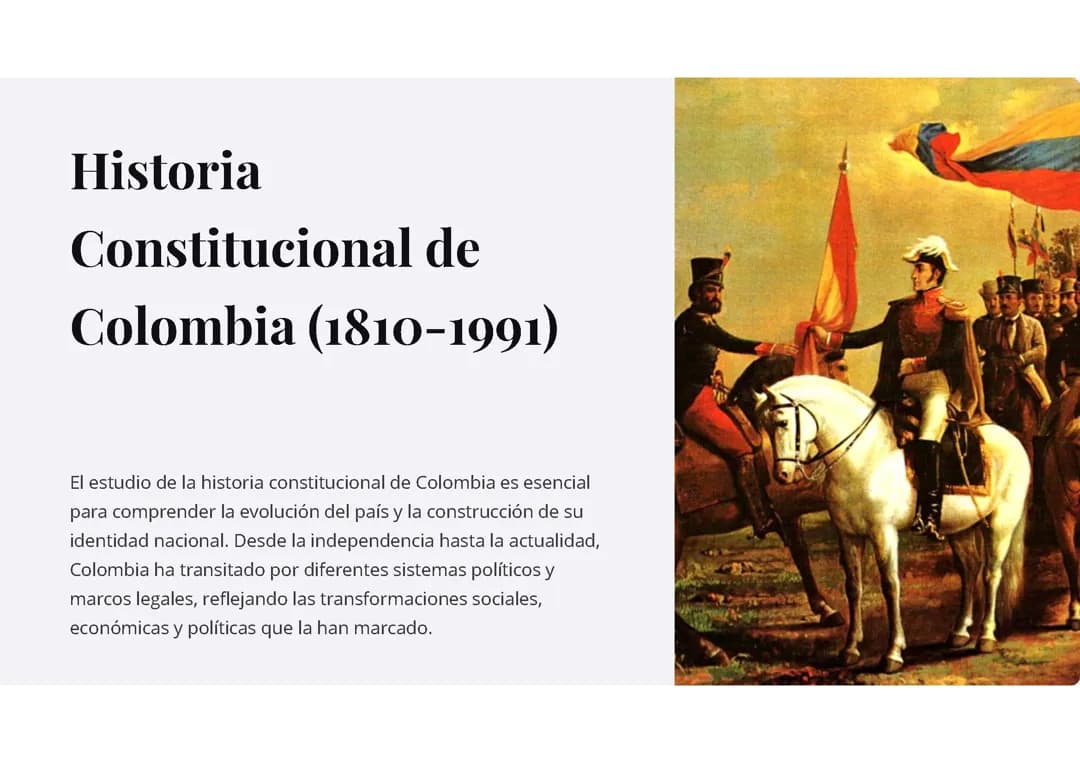 Historia constitucional de Colombia (1810-1991)