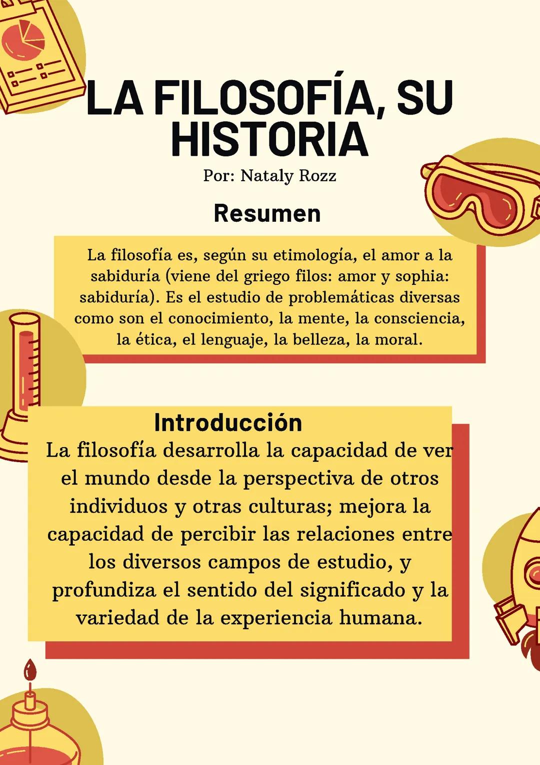 LA FILOSOFÍA Y SU HISTORIA
