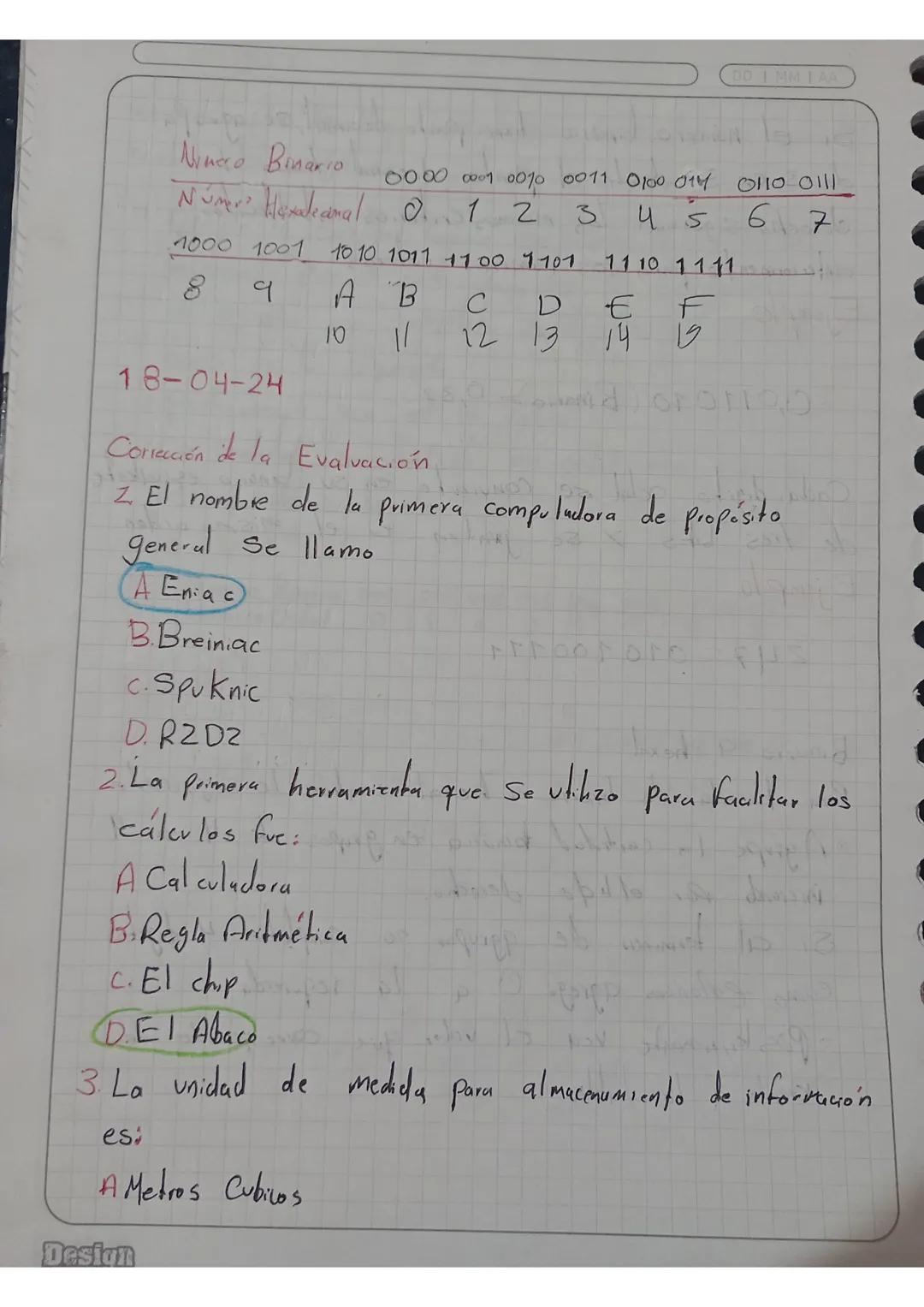 # Binario a decimal

11 04 24

Para realizar esto se debe.

1. Comienzo del lado derecho del número en binario Multiplique
el número por 2 (