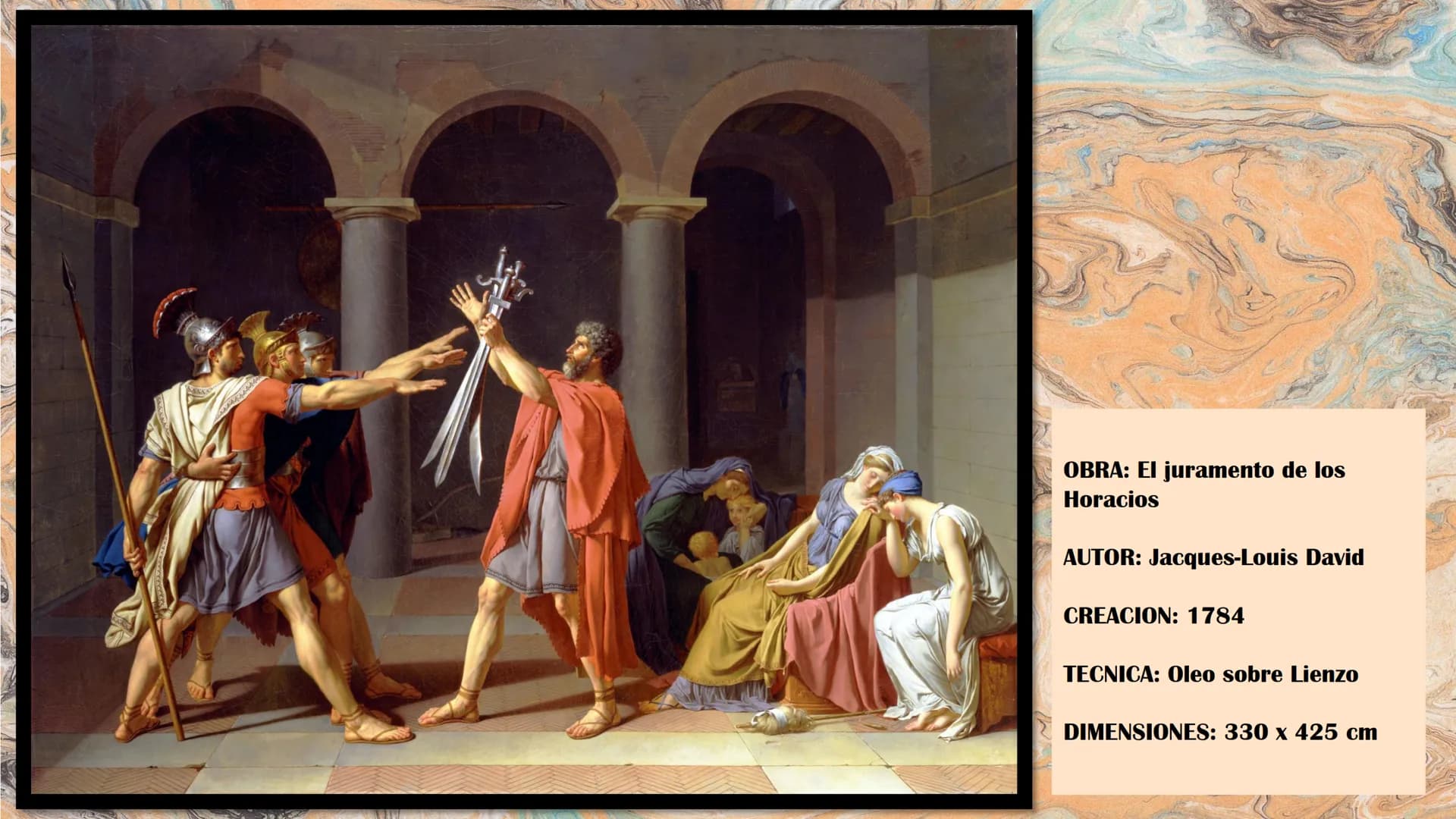 Jacques-Louis David: El juramento de los Horacios
ARTE
NEOCLÁSICO
Siglo XVIII Siglo XIX ANTECEDENTES
DEL PERIODO
NEOCLÁSICO
•
Ideas liberale