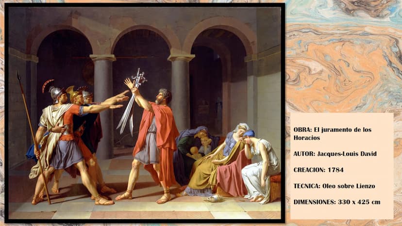 Jacques-Louis David: El juramento de los Horacios
ARTE
NEOCLÁSICO
Siglo XVIII Siglo XIX ANTECEDENTES
DEL PERIODO
NEOCLÁSICO
•
Ideas liberale