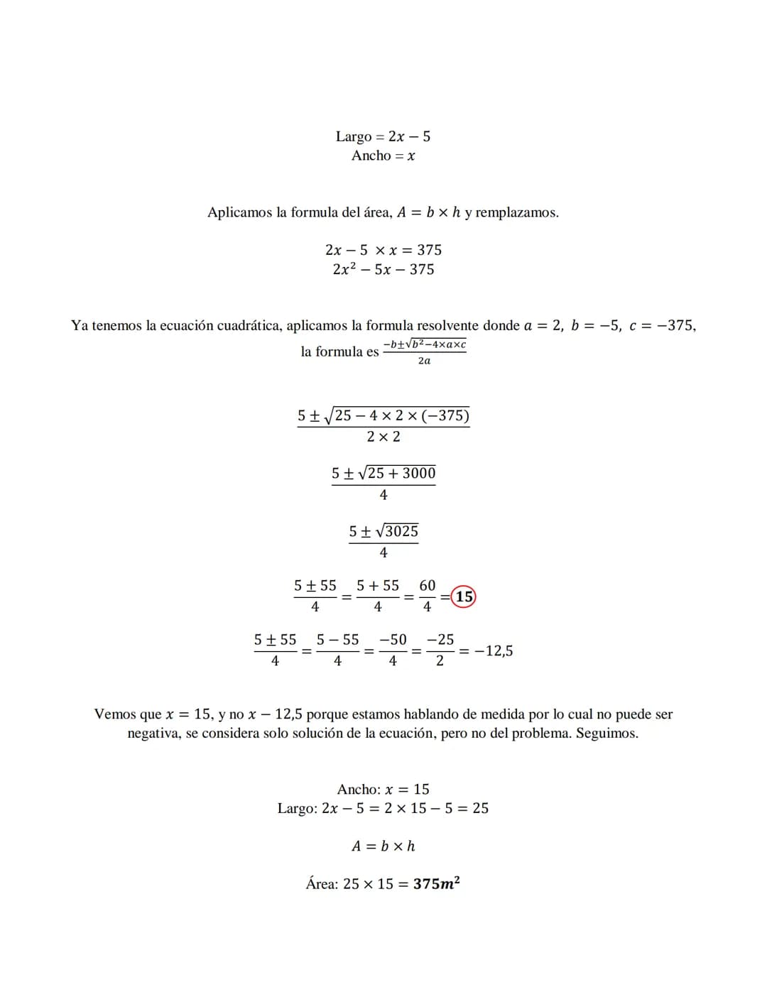 Desarrollo analítico de los ejercicios
Representar en GeoGebra la función dada y determinar a partir de dicha gráfica:
o Tipo de función
o D