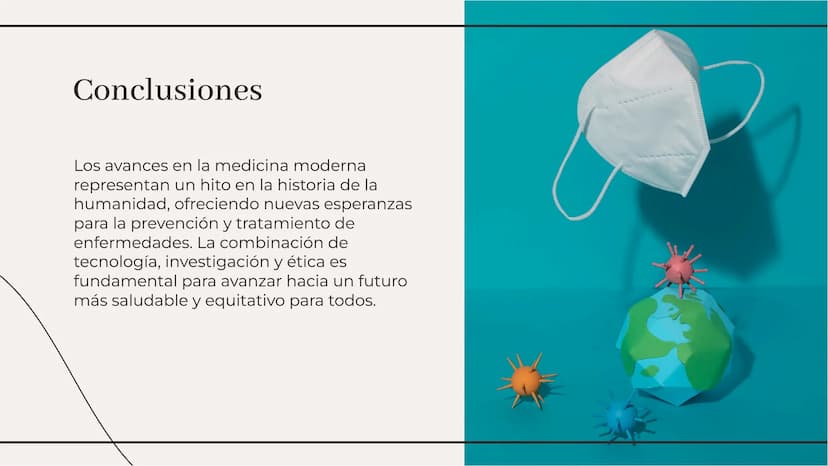Avanzando hacia un futuro más
saludable: Los avances en la
medicina moderna Introducción
En la medicina moderna se han logrado
avances signi