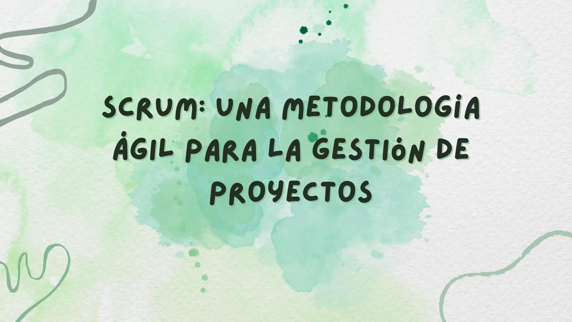 # SCRUM: UNA METODOLOGIA

# ÁGIL PARA LA GESTIÓN DE

# PROYECTOS # INTRODUCCIÓN:

Scrum es un marco de trabajo ágil que
ayuda a los equipos 