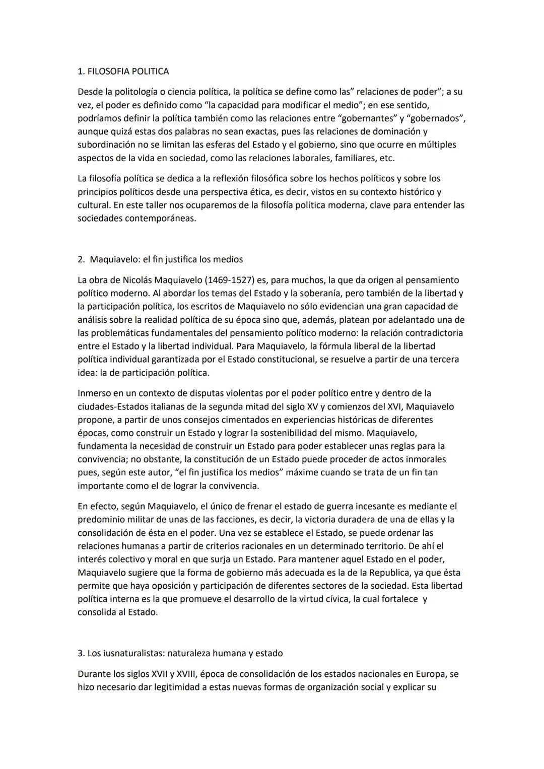 Introducción a la Filosofía Política