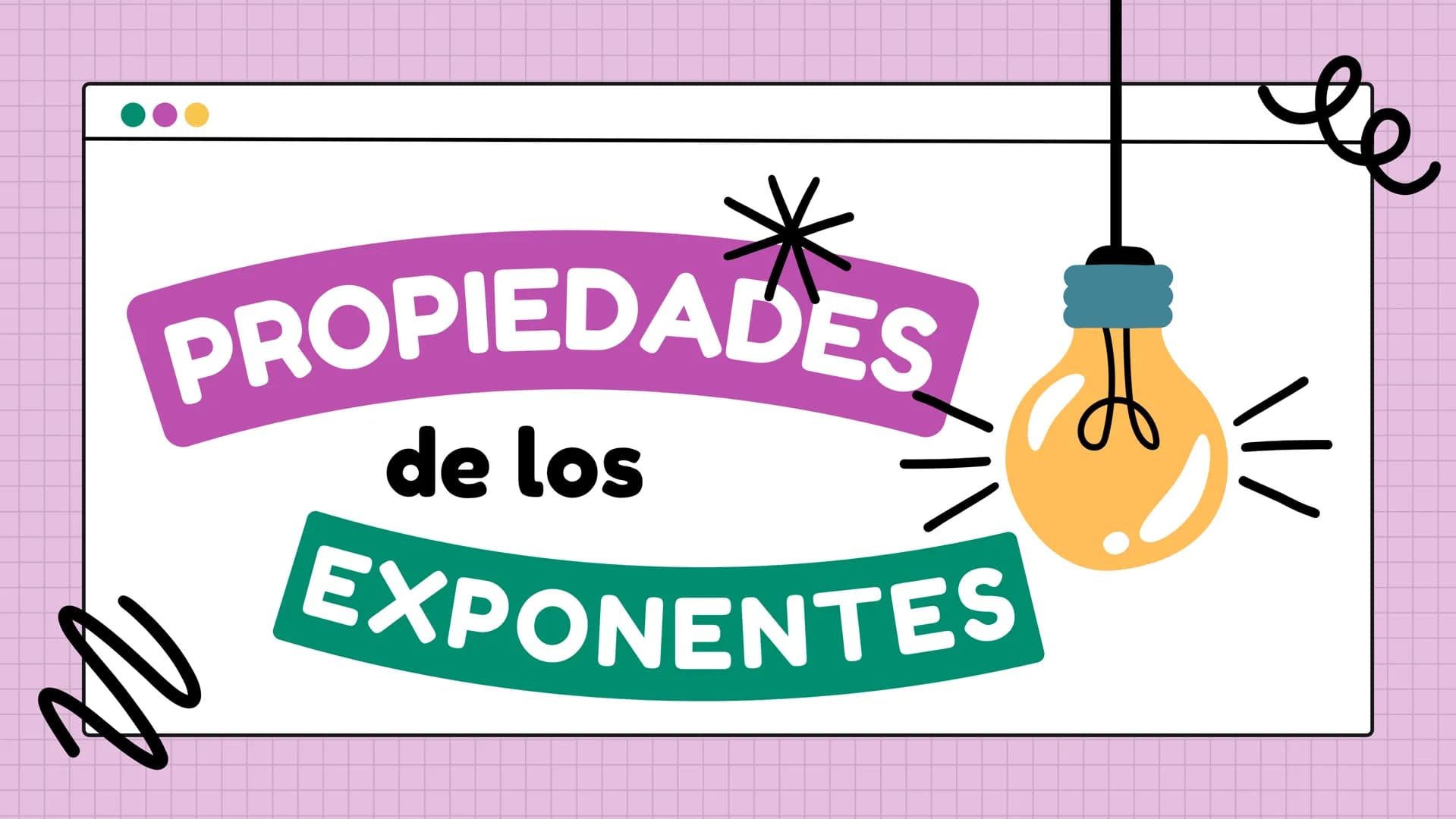 le
PROPIEDADES
de los
EXPONENTES
N ÍNDICE
им
1
Producto de potencias
4 Potencia de un producto
2
Cociente de potencias
5 Potencia de un coci