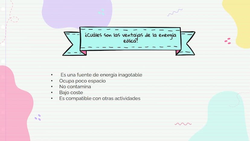 ENERGIA EOLICA
Karen Muñoz vega ¿QUE ES?
La energía eólica es la energía que se obtiene del viento. Se
trata de un tipo de energía cinética 