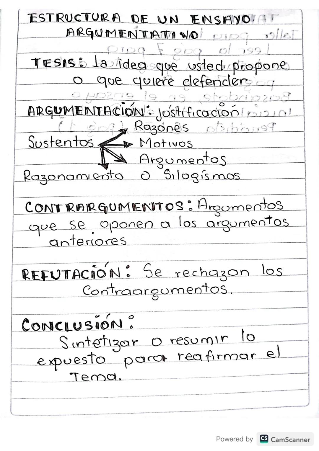 ESTRUCTURA DE UN ENSAYO. AT
ARGUMENTATIVol Dipq
F
Jollet
of 1991
TESIS: la idea que usted propone
o que quiere clefender q
poza 19 49 stoboz