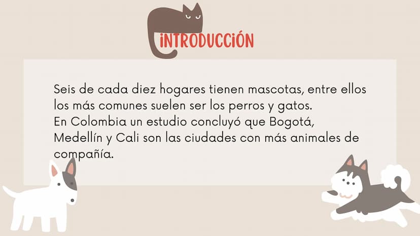 ENFERMEDADES VIRALES
1
PANLEUCOPENIA
FELINA
2
PARVOVIRUS
CANINO
3
RINOTRAQUITIS
PARAINFLUENZA
FELINA
CANINA INTRODUCCIÓN
Seis de cada diez h