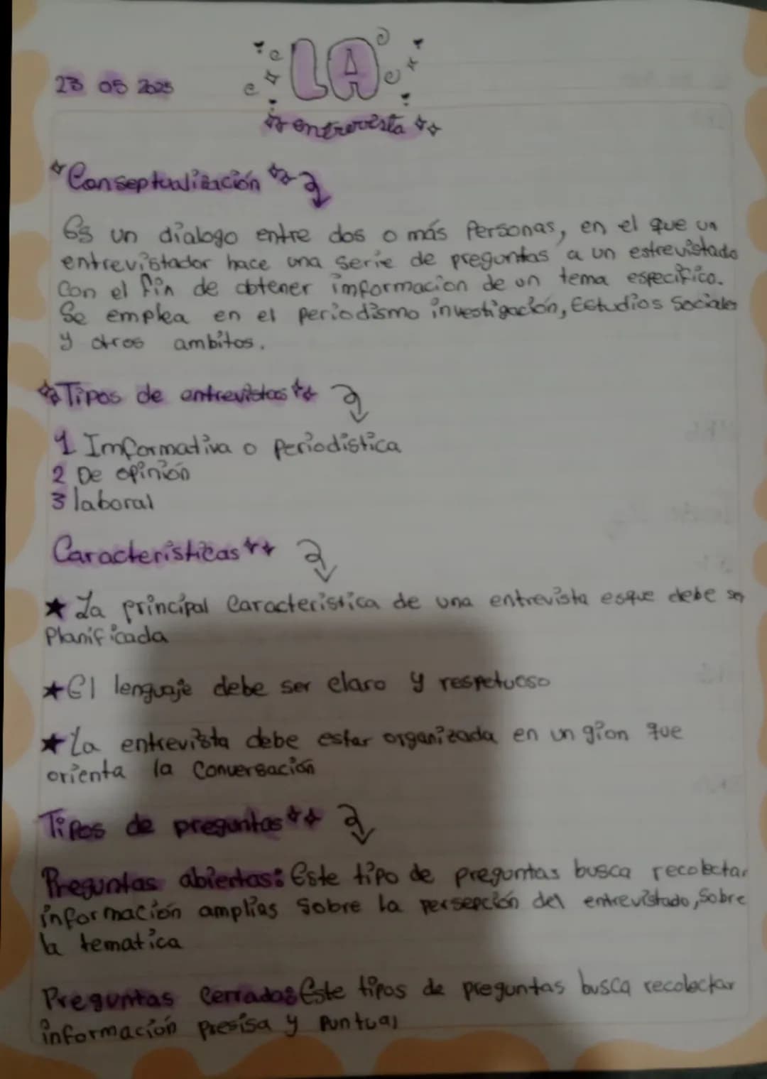 La entrevista 