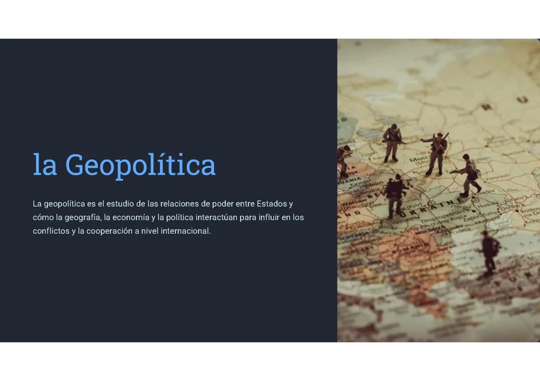 Geopolítica y conflictos internacionales: 