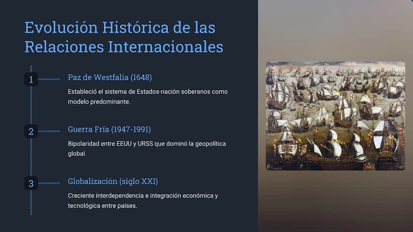 la Geopolítica
La geopolítica es el estudio de las relaciones de poder entre Estados y
cómo la geografía, la economía y la política interact