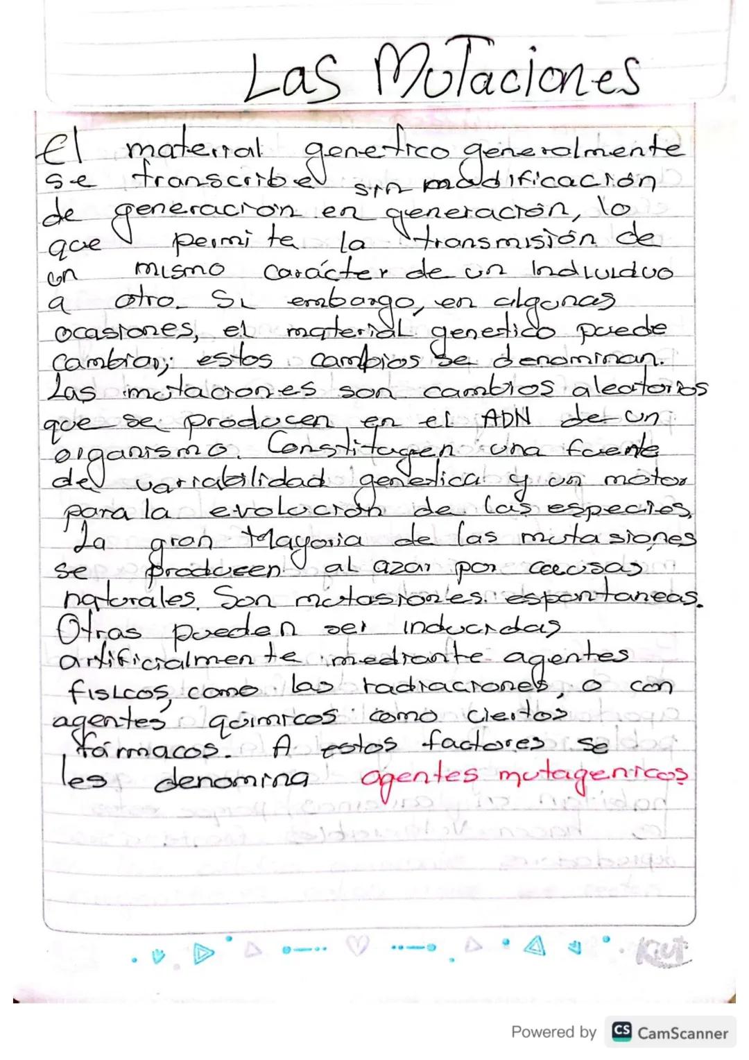 # Las Mutaciones

el material genetico generalmente
se transcribe sin modificación
de generación en generación, lo
que permita la transmisió