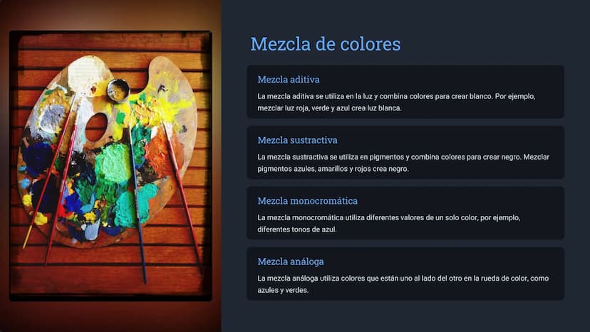 Introducción a la
pintura
La pintura es una forma de arte que utiliza pigmentos para crear
imágenes sobre una superficie. Es una forma de ex