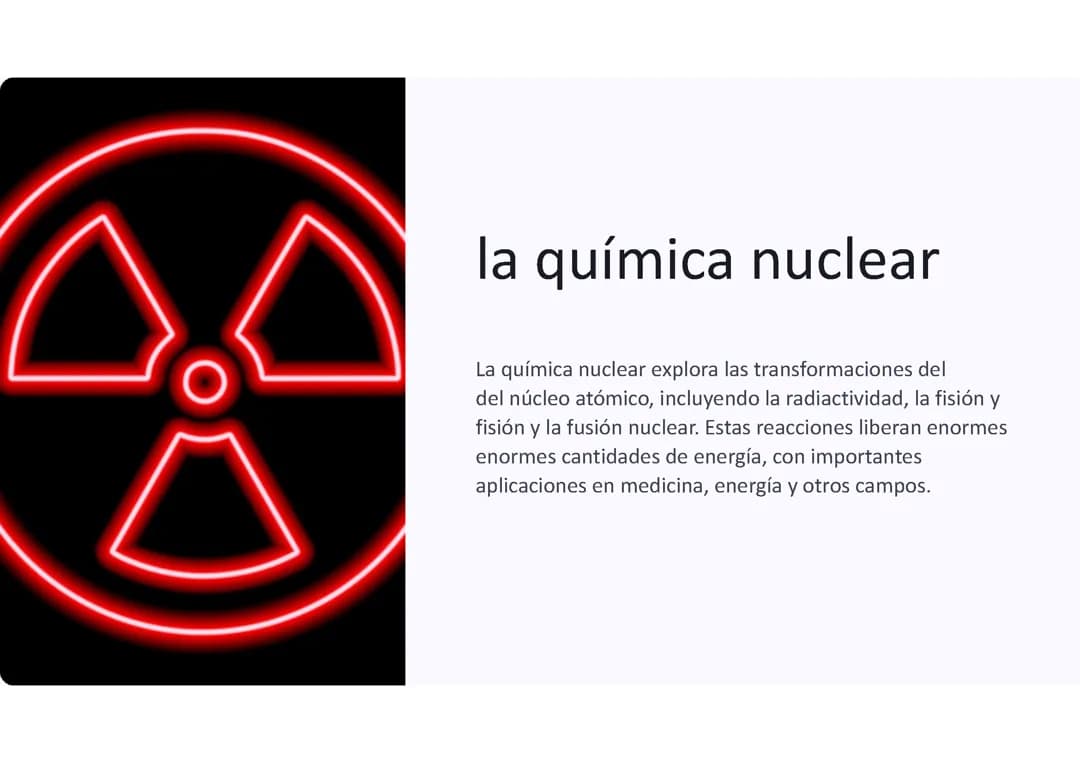 Química nuclear: 