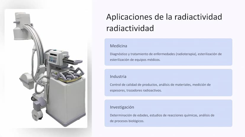 la química nuclear
La química nuclear explora las transformaciones del
del núcleo atómico, incluyendo la radiactividad, la fisión y
fisión y