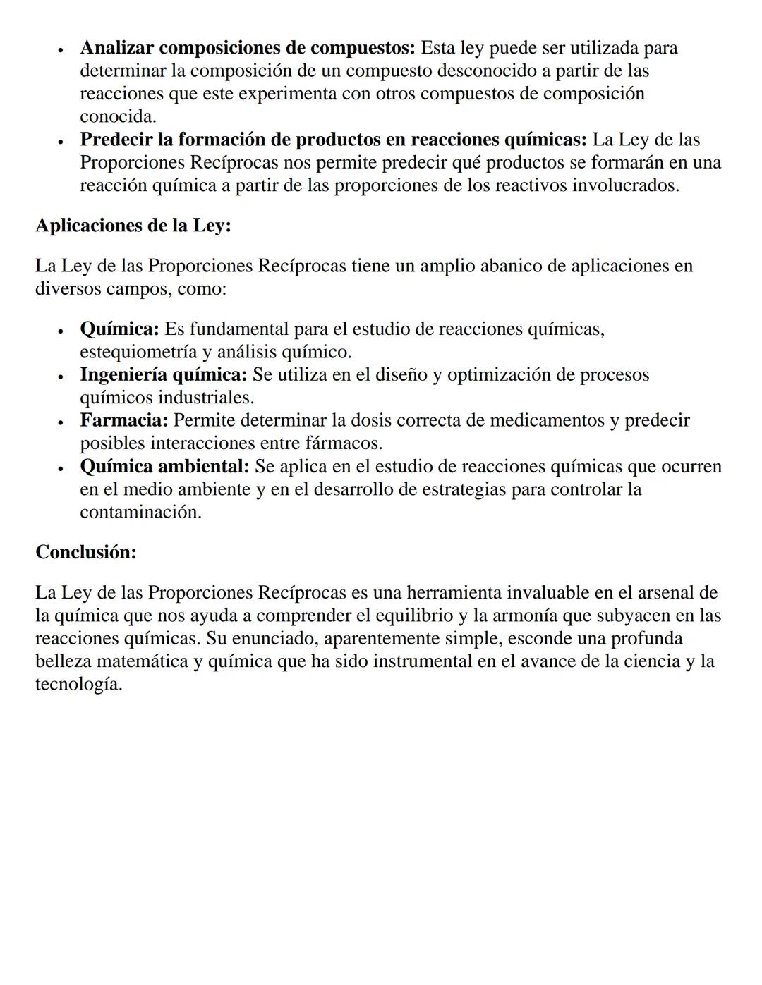 # Ley de las Proporciones Recíprocas: Un Baile
## Equilibrado Entre Reacciones Químicas

En el fascinante mundo de la química, donde los ele