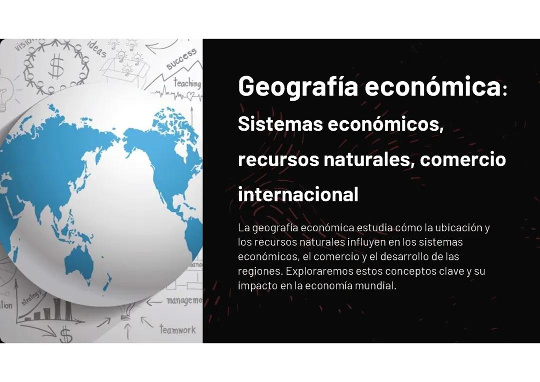 Geografía económica