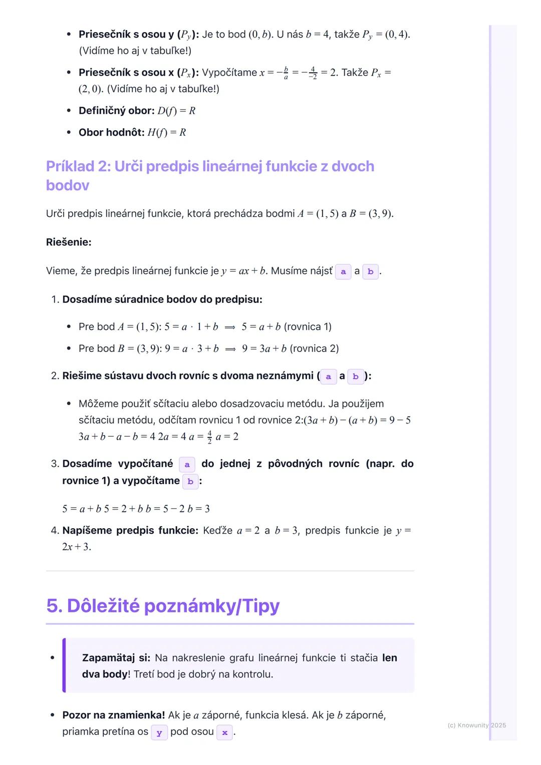 # Lineárna funkcia

1. Prehľad lineárnych funkcií

Lineárna funkcia je veľmi dôležitá téma v matematike, lebo nám pomáha
pochopiť, ako sa me