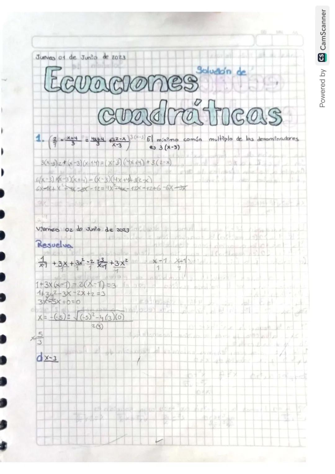 Martes 30 de Mayo de 2013.
Ecuaciones de
2° grado
transforme las siguientes ecuaciones a la form a
ax² + bx + c = 0
x(x-2)-=(x-2)²-4
temas d