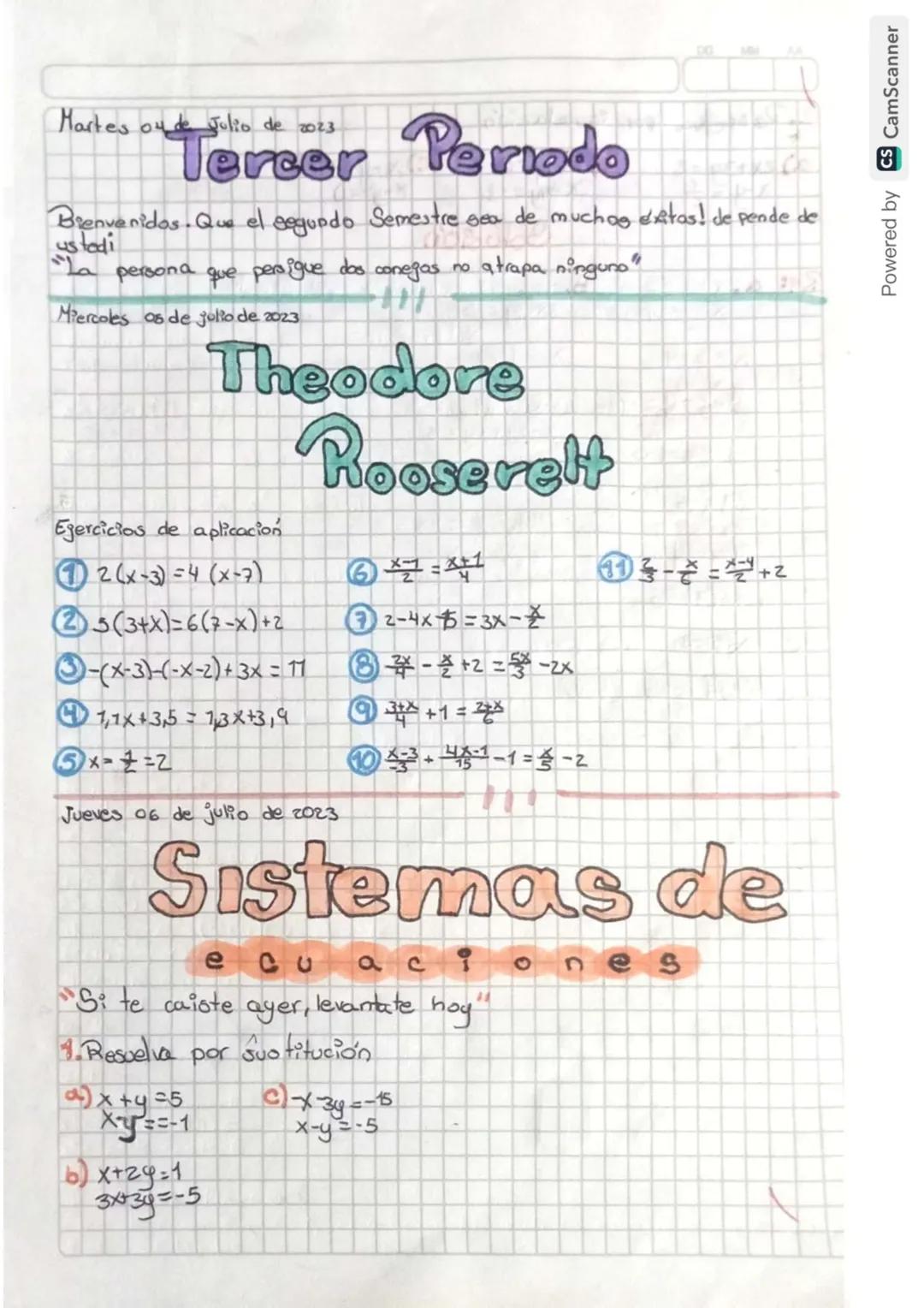 Martes 30 de Mayo de 2013.
Ecuaciones de
2° grado
transforme las siguientes ecuaciones a la form a
ax² + bx + c = 0
x(x-2)-=(x-2)²-4
temas d