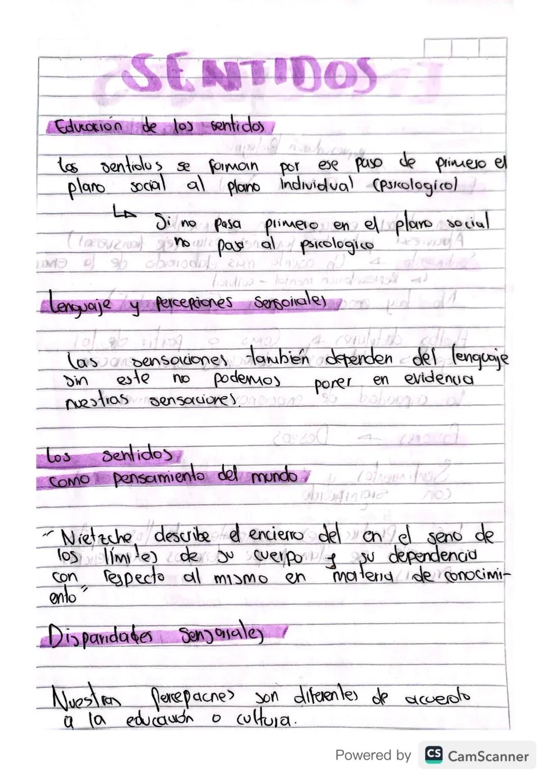 # SENTIDOS

Educación de los sentidos

los sentiolus se forman por ese paso de primero el
plano social al plano Individual (pscologico)

La 