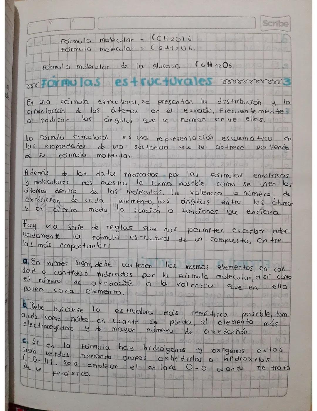 M
FORMULAS QUIMICAS:
en
resumen:
a) Una mol equivale
particulas, ya
en
sean
Scribe
todos
los
casos
a
6,029x1023
átomos moléculas, etc.
b) El