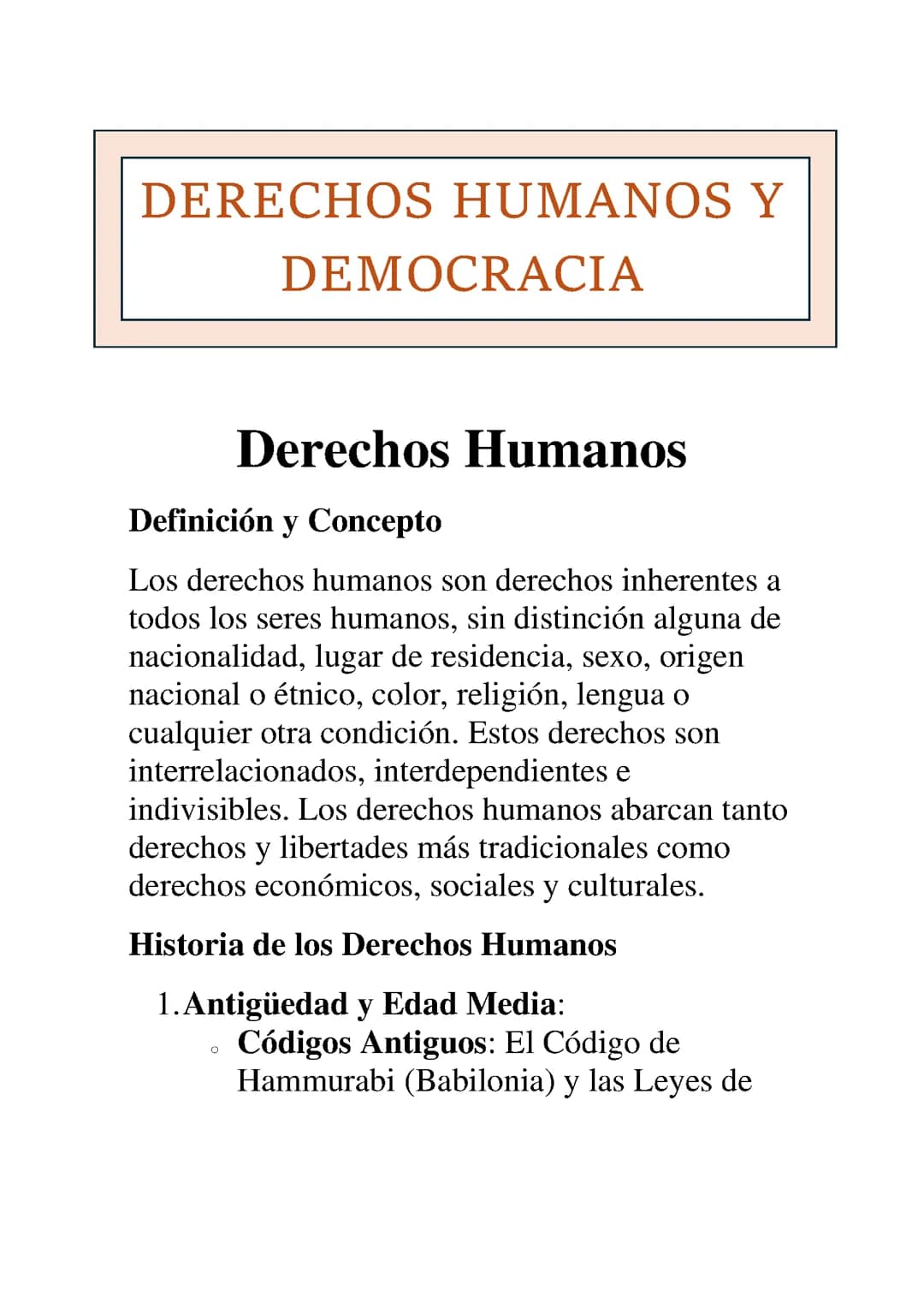 DERECHOS HUMANOS Y DEMOCRACIA