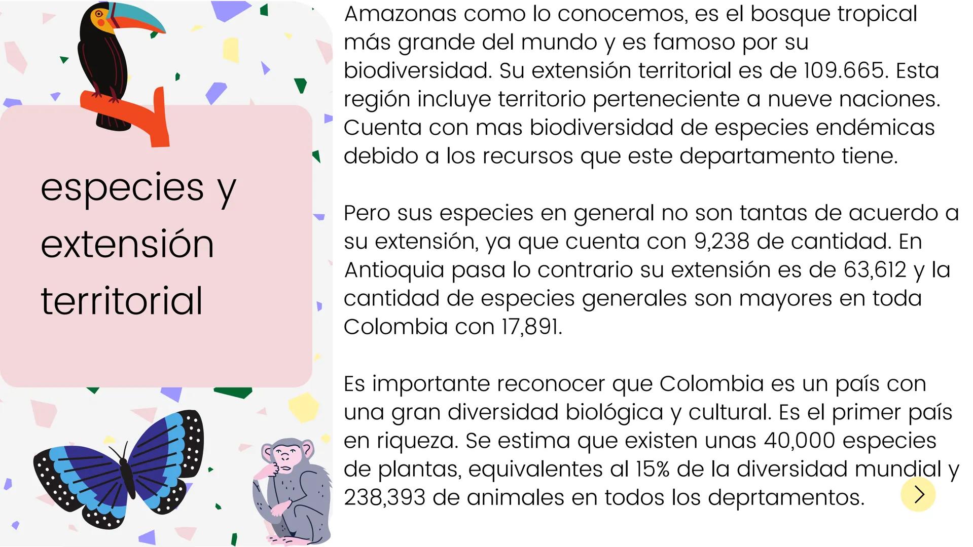 # Análisis de las
especies de Colombia

Valeria Medina - Mariana Santos - Valentina Sevillano - Mariana Serna Departamentos
Numero de especi