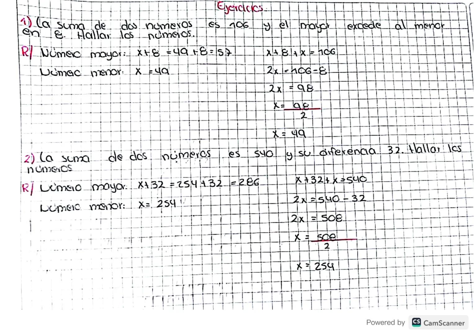 Hallar dos numeros enteres consecutivas cuya suma sea 103.

R/ X= 51

X+1=51+ 1 = 52























































