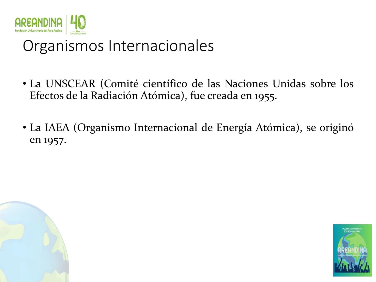 AREANDINA 40
Fundación Universitaria del Área Andina
Años
Cumpliendo sueños

PROTECCIÓN RADIOLÓGICA

JORGE LUIS QUINTERO LOPEZ
Ingeniero Fís
